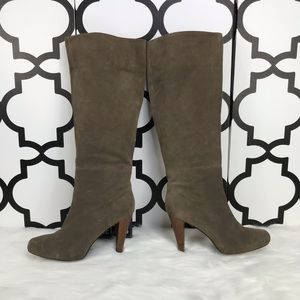 Joie Suede Tan Over the Knee Boots